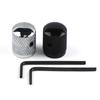 Pack of 4 Round Shape Metal Guitar Knobs Metal Guitar Accessories Perfect for Electric Guitar and Bass Volume Control