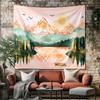 1Pc Grassland Landscape Printed Tapestry Living Room Background Wall Art Decoration Multi Size Space Pendant