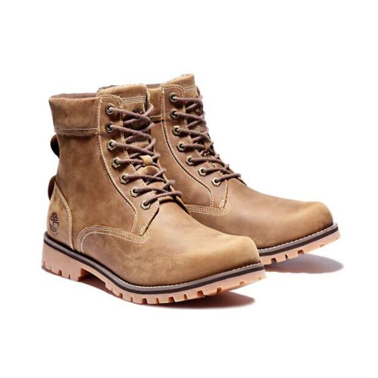 Timberland Ανθεκτικές Μπότες Μήκους Μέσης Γάμπας για Εξωτερικούς Χώρους που Αυξάνουν το Ύψος Ανδρικές Μπότες Καφέ A2JJBF13