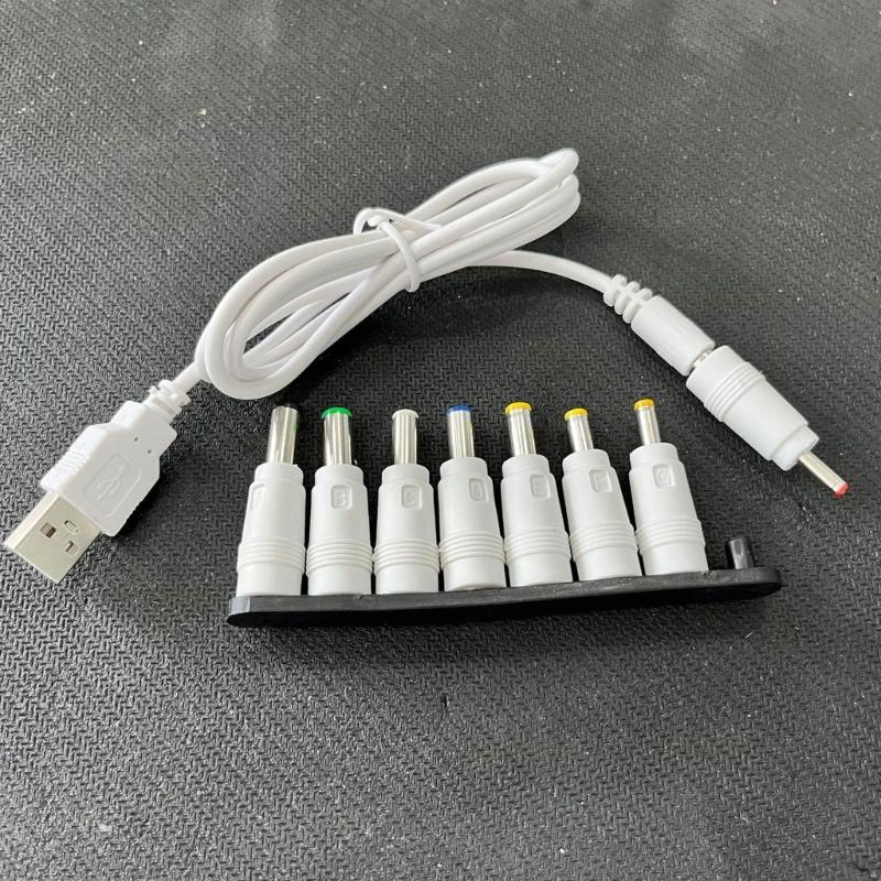 USB Boost USB toDC Step-up Converter Cable 5V to DC9V 12V 5.5x2.5mm 8 Connecters Power Converter Adapter Line