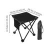 Portable Camping Folding Chair Footrest Compact Lightweight Travel Foot Rest Stool for Outdoor Park Lawn BBQ with Storage Bag