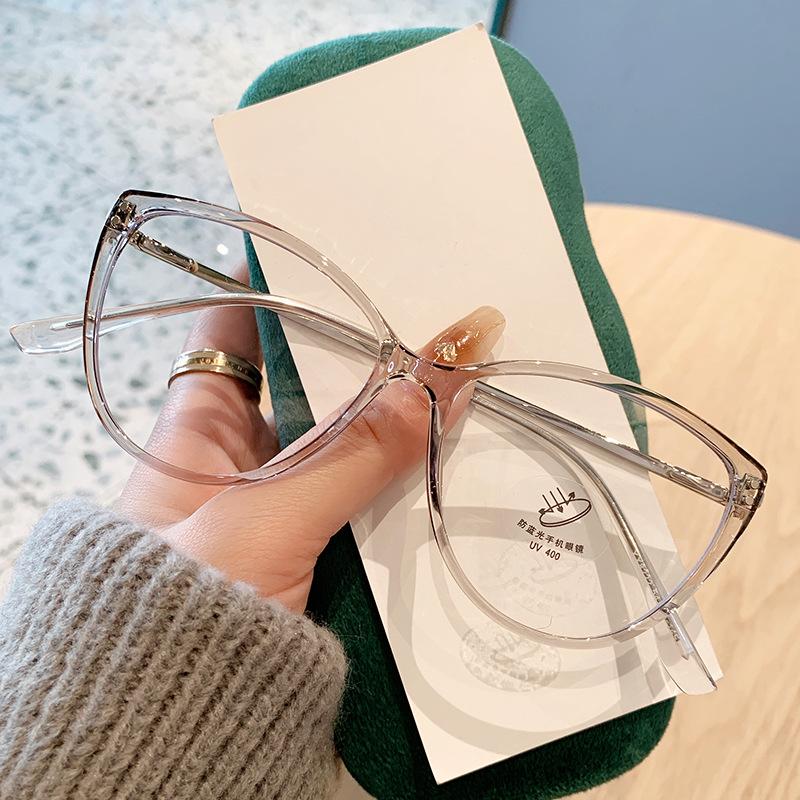 

Plain Prescription Multi-functional Glasses Ultra-Light Blush Cold Brown Anti Blue Ray Photochromic Eyeglasses Round Metal Frame Single Version&1.56&None серый