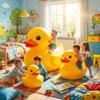 Floating Giant Soft Rubber Duck Waterproof Children's Bath Toys  Birthday Gift