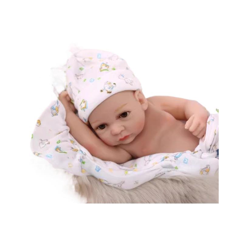 Mini Bath Toy Simulation Baby Soft Rubber Doll Realistic Soft Play Home Baby Girl Toy
