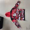 Christmas Zip Up Hoodie Santa Print Graphic Sweatshirt Teens Women Casual Daily Wear