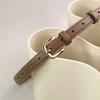 Women's Genuine Leather Cowhide Belt, Summer 2022, Versatile Ins Style, Decorative, for Dresses & Narrow Pants.