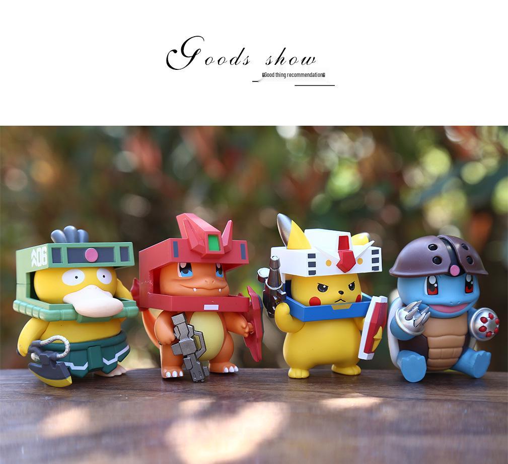 Gundam Anime Baby Figure Model - Robot Cosplay Ornament for Desktop or Car Decoration (Blind Box)
