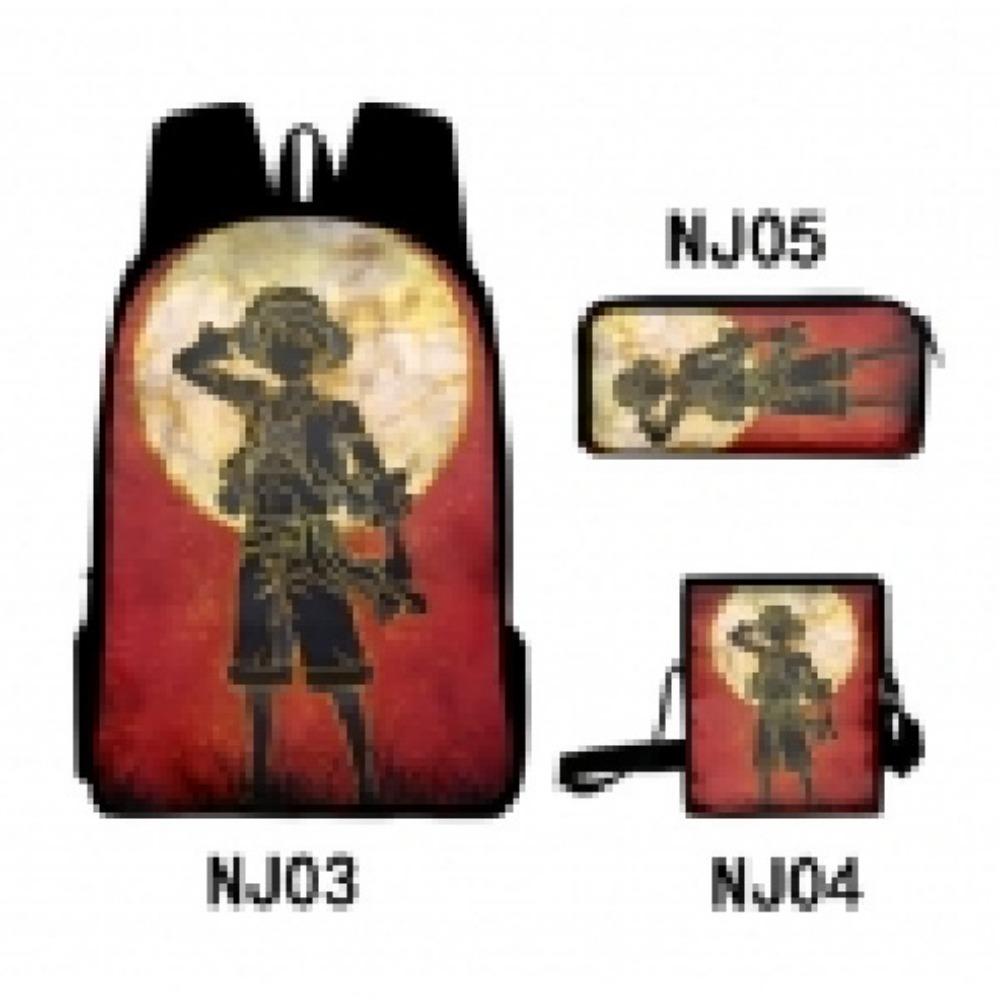 ONE PIECE Student School Bag Luffy Cartoon School Bag Boys Pencil Bag Voyage King Explosion