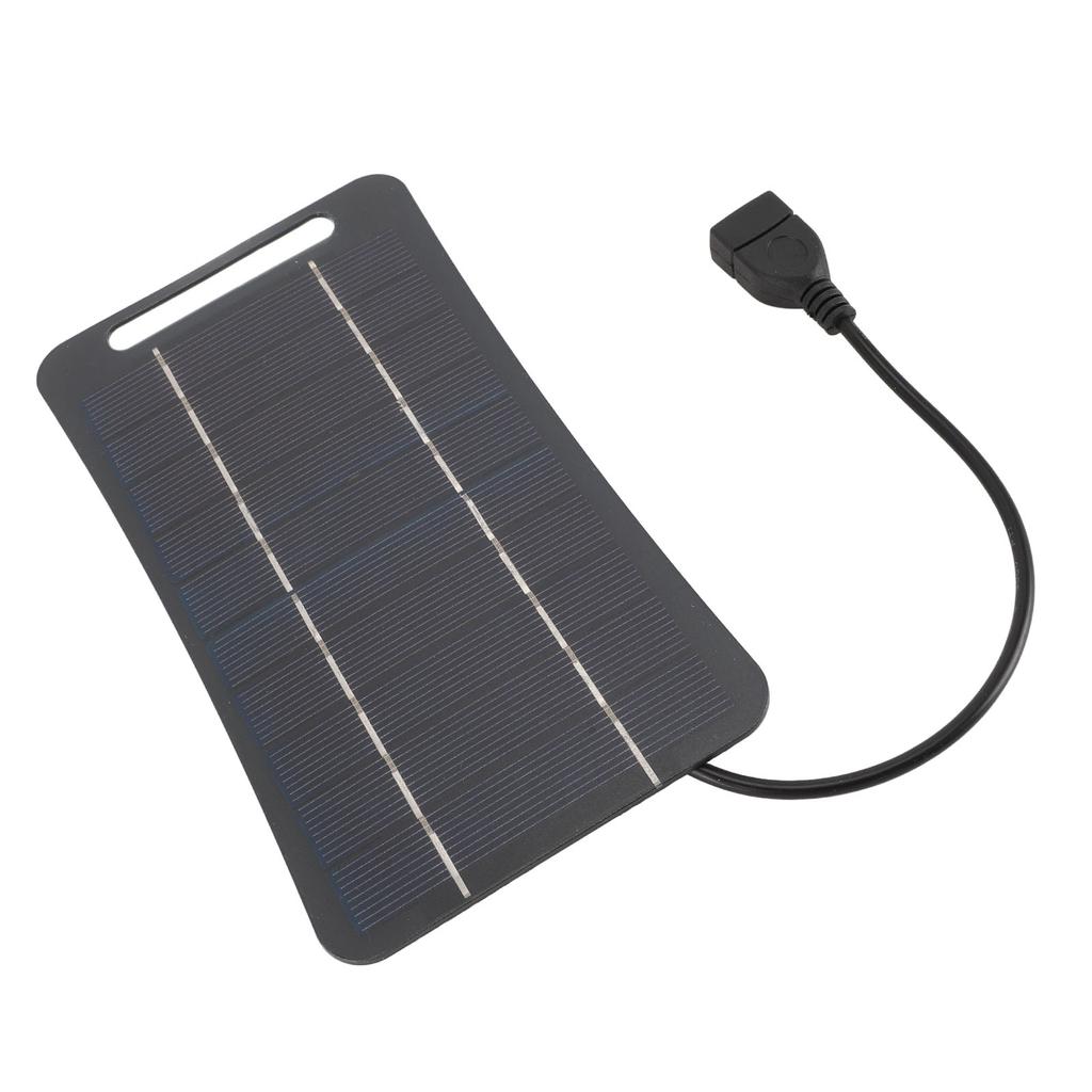5V 5W USB Solar Panel Professional High Efficiency Monocrystalline Silicon Portable Handheld Solar Panel   for Camping Travel Outdoor