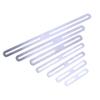 1Pcs Stainless Steel Straight Angle Bracket Black/Silver Thickened 180 Degree Flat Fixed Bracket Connector Furniture Holder