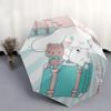 1pc Welcome to You Cinnamoroll Automatic 3-Fold Umbrella Design, Cute Cartoon Pattern, Portable Outdoor Umbrella, Perfect, Holiday Gift for fans.S097