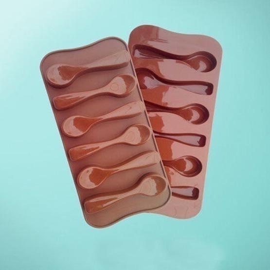 Forma na bábovku Kvalitní domácí čokoláda Forma na šest lžic silikonová forma na pečení 1 ks