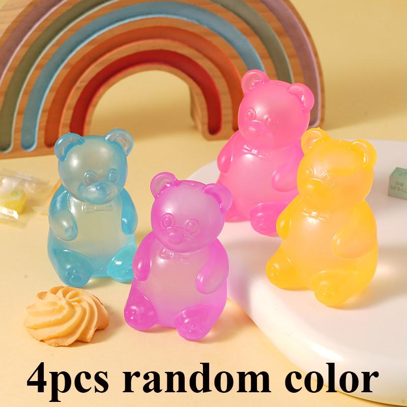 Gummy Bear Soft Antistress Fidget Squishy Toys Venting Ball Decompression Pinching Squeeze Toy For Children Birthday Party Favor