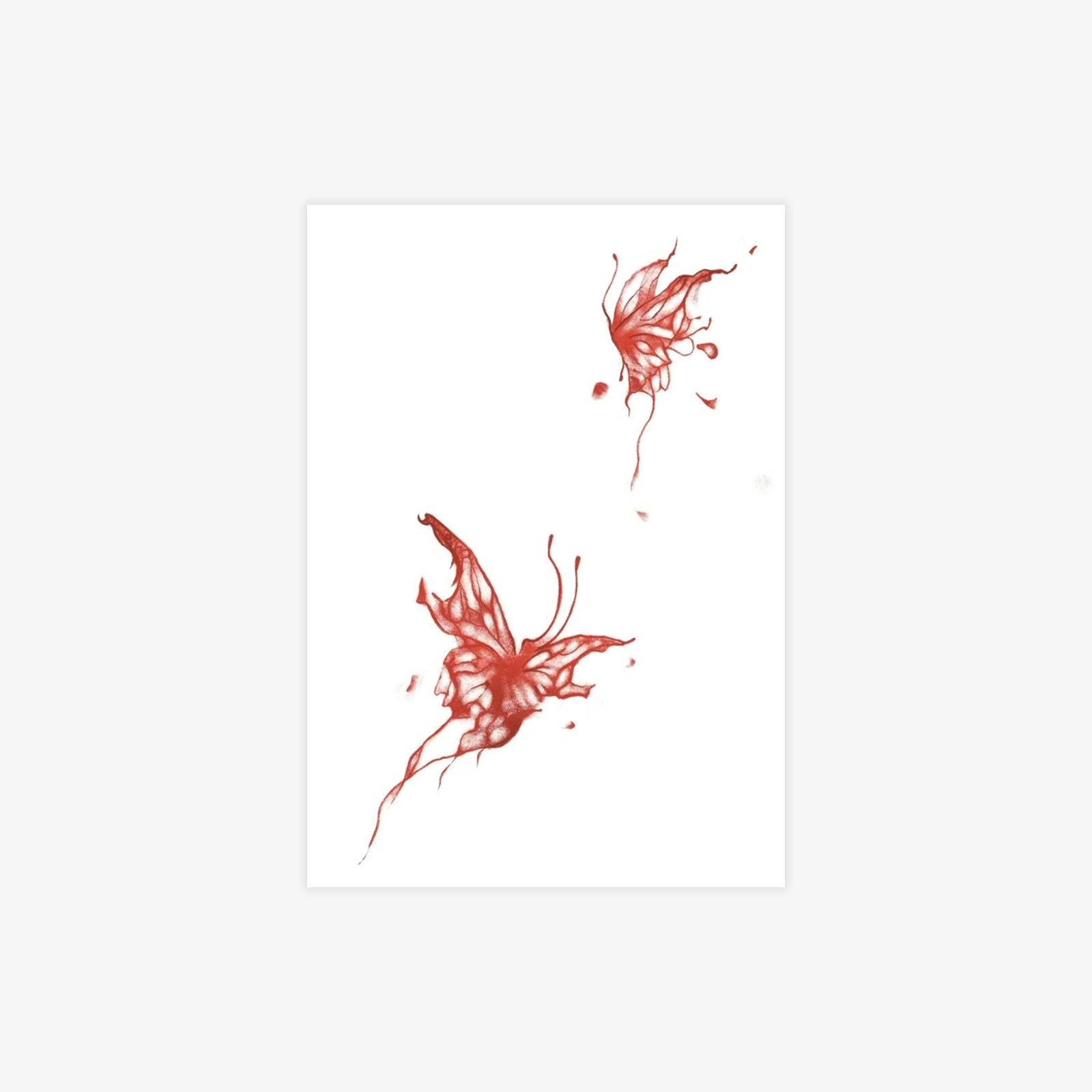 

Butterfly Tengman, Color Wind Spice Girl Personalized Retro Tattoo Sticker 7*10