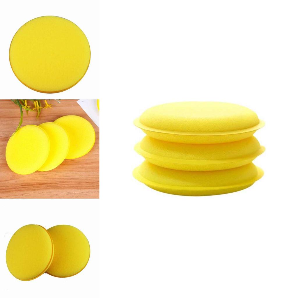 Car Care Foam Sponge Set With Gentle Polyester Material For Auto Cleaning And Waxing