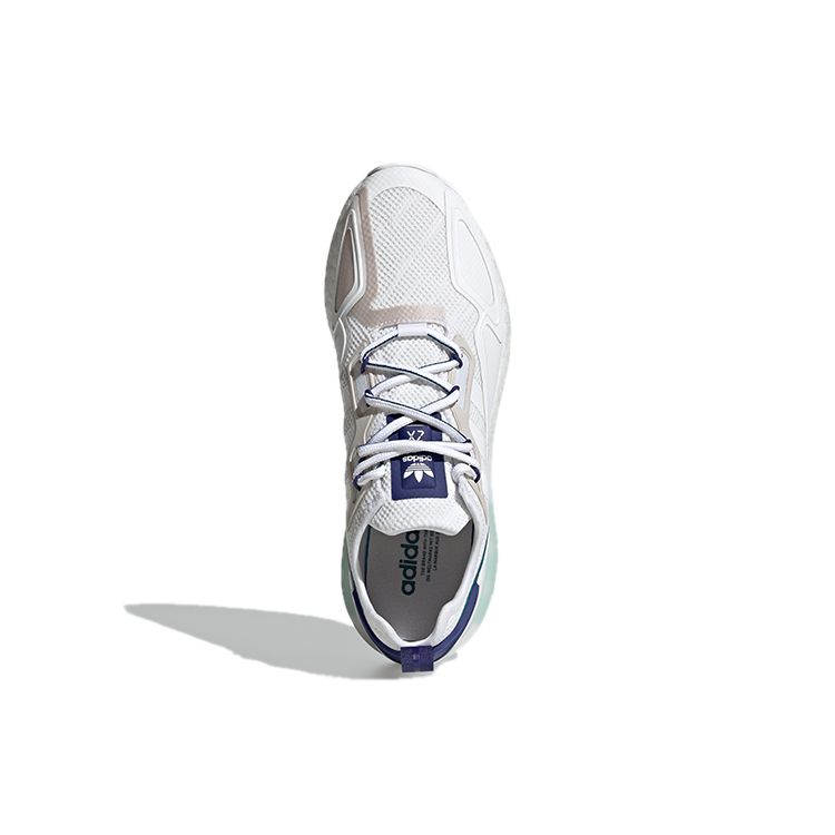 Adidas Originals ZX 2K Boost Fabric Comfortable Retro Sports Lightweight Low-Top Lifestyle Casual Shoes Unisex Sneakers White Blue Gray GY3548