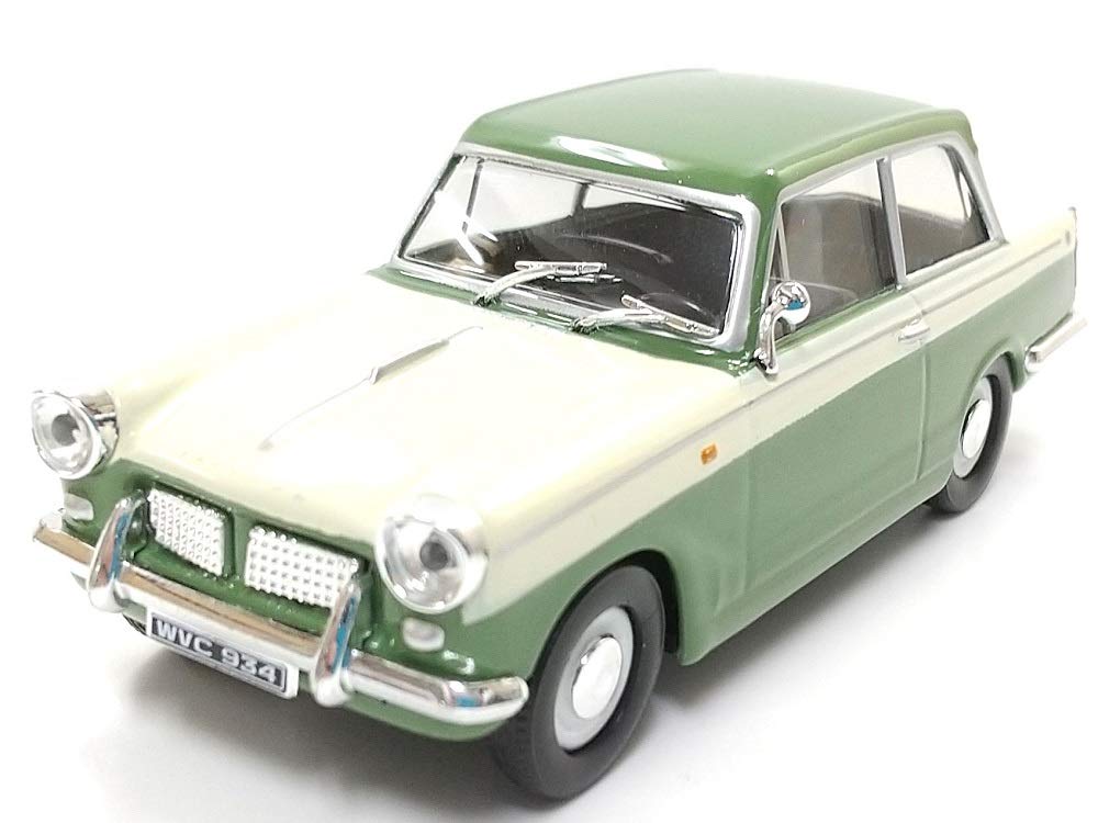 scale diecast model Triumph Herald 1200 in green and cream HONGWELL/Cararama 1/43 car,