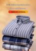 New Plus Size Velvet-Lined Men's Pure Cotton Plaid Shirt - Warm, Thickened for Autumn/Winter Cold Protection