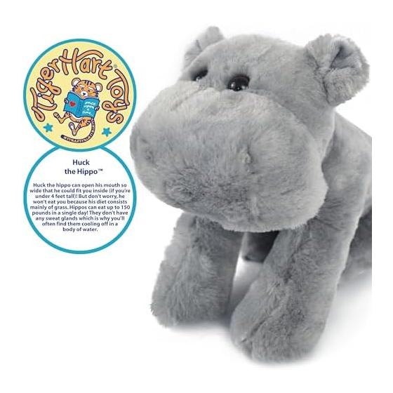 Tiger Tale Toys Huck the Hippo 12" Stuffed Animal