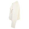 Celine Excellent Condition, Domestically Authorized 2V57M410T Cropped Officer Jacket 36 IvoryUsed
