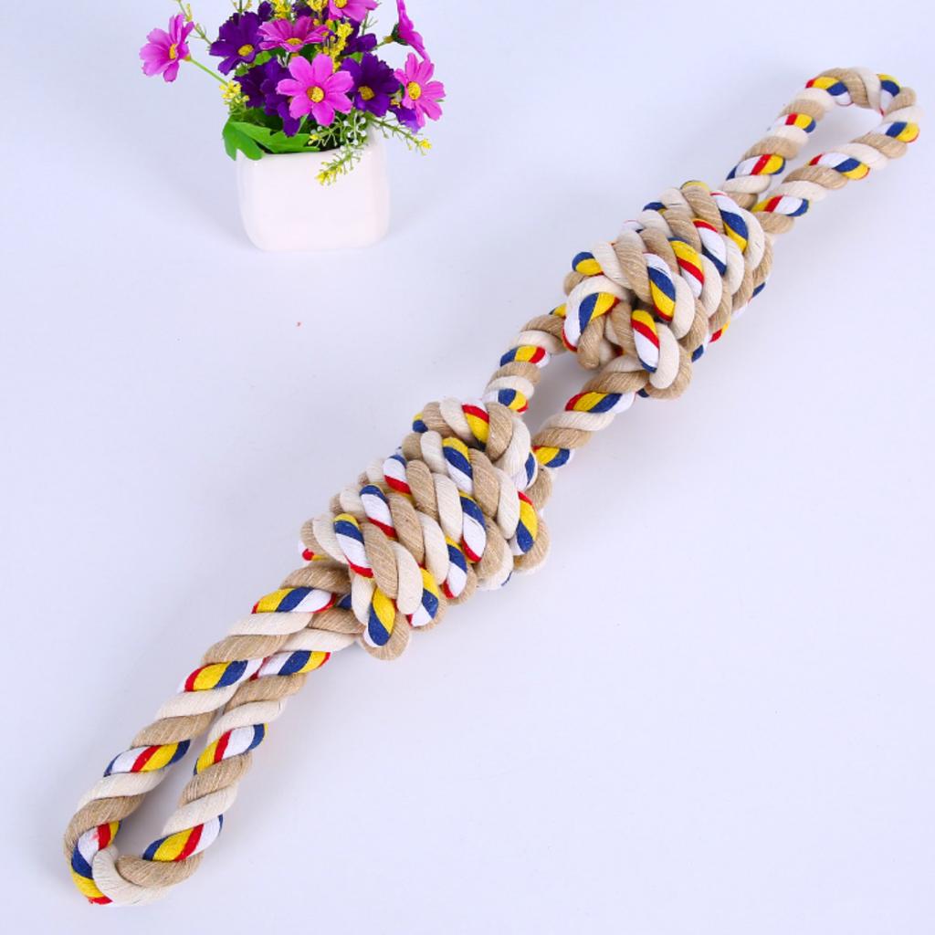 Dog tug with knots, colorful rope, chew toy, training, strong, xxl, PetJet
