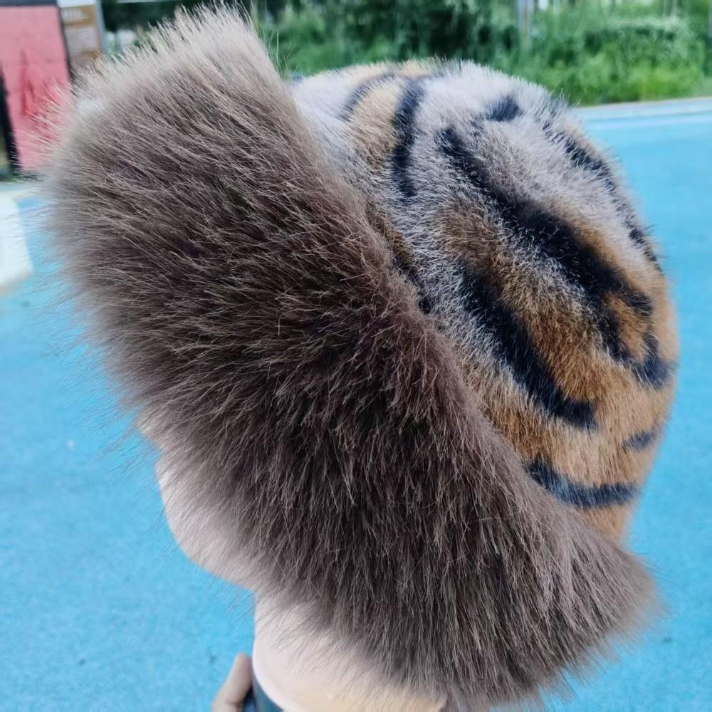 Plush Winter Hat Fluffy Fur Fisherman Hat New Bucket Hat  for Women Girls