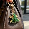 4Pcs Keychain Pendant, Zinc Alloy Frog Shape Key Ring with Chain Design, Key Chain for Keys Backpacks School Bag Accessory