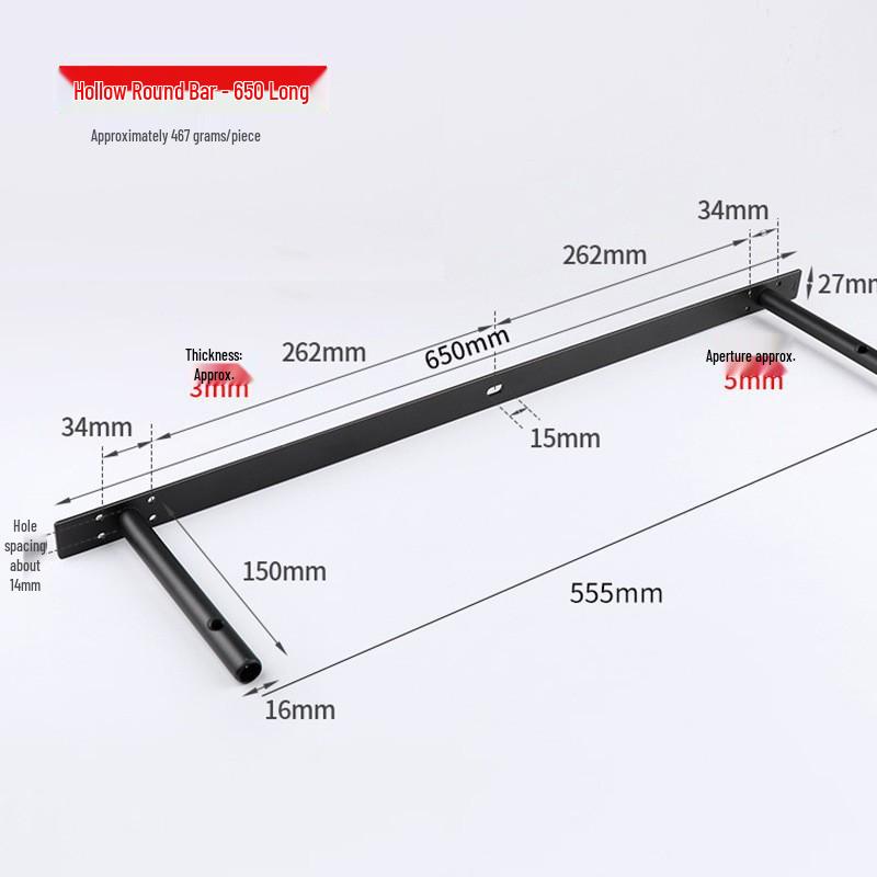 Ronde Verborgen T-Type Ophangbeugel voor Planken