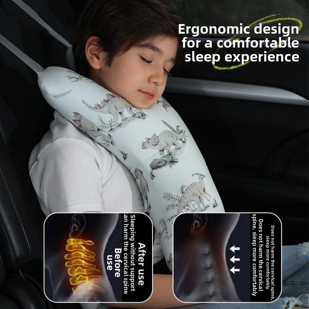 Cartoon Children's Car Sleep Headrest Y-shaped Car Seat Belt Cover Long Trips
