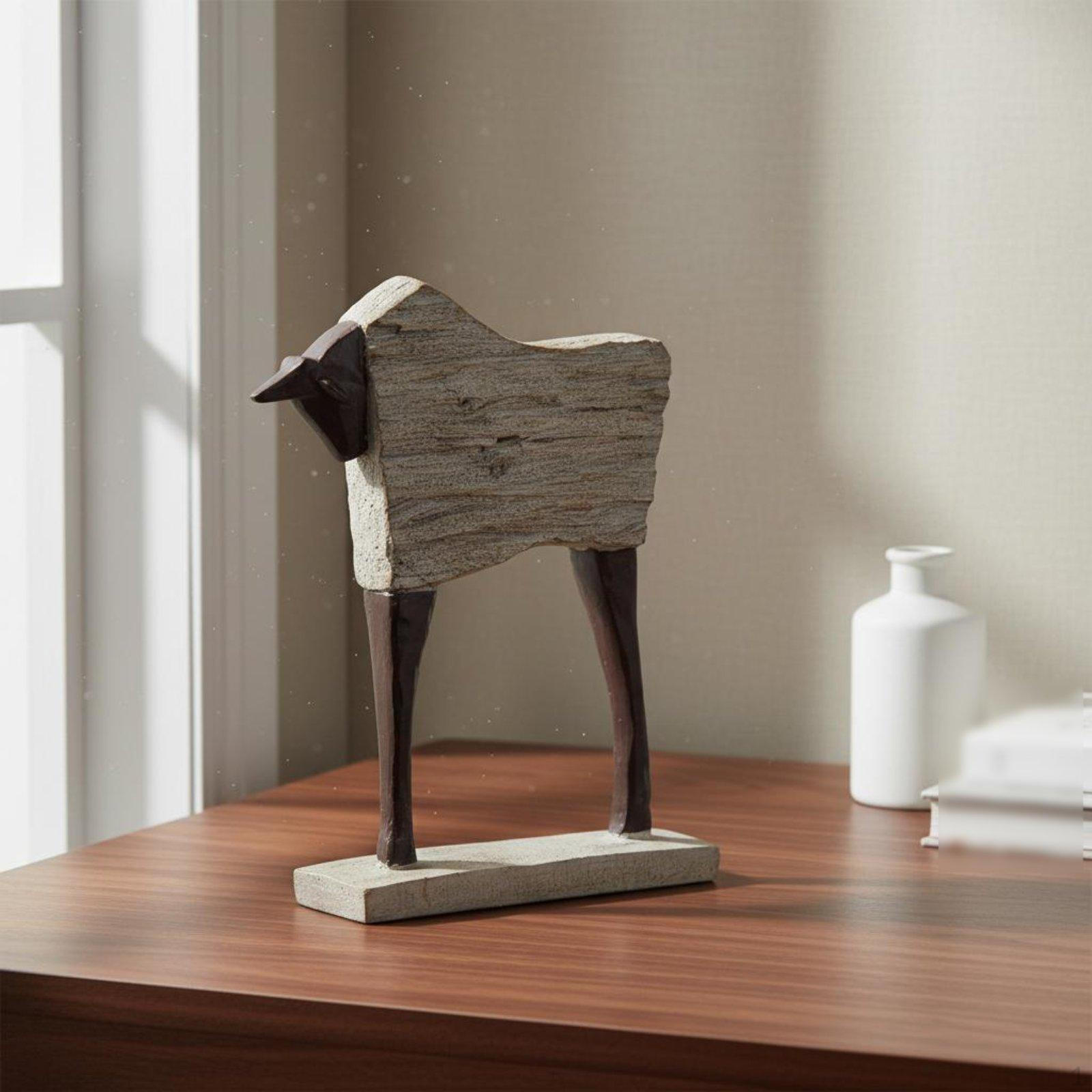 Horse Statue Modern Minimalist Sculpture Retro Table Decoration for Office, Study, Model Room