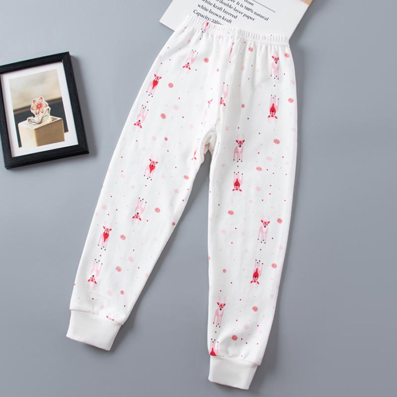 Kids' Cotton Autumn Pajamas: Solid Color Pants for Boys and Girls, Baby & Toddler Base Layer