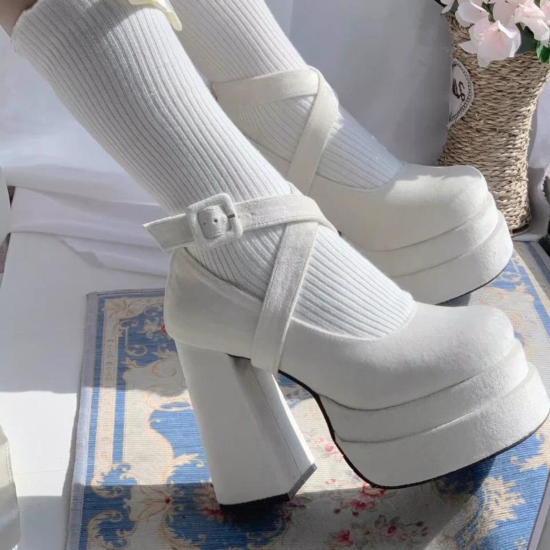 Zapatos Fashion Versatile Woman Shoes 2026 Autumn New Women's Lolita Style High Heels Comfort Anti Slip Women's Mary Jane Shoes