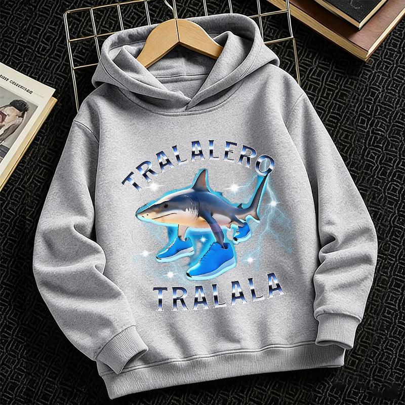 2026 Tralalero Tralala Divertido Shark Meme Kids Clothes Hoodie Toddler Boys Girls sporty hoodie Children Outfits