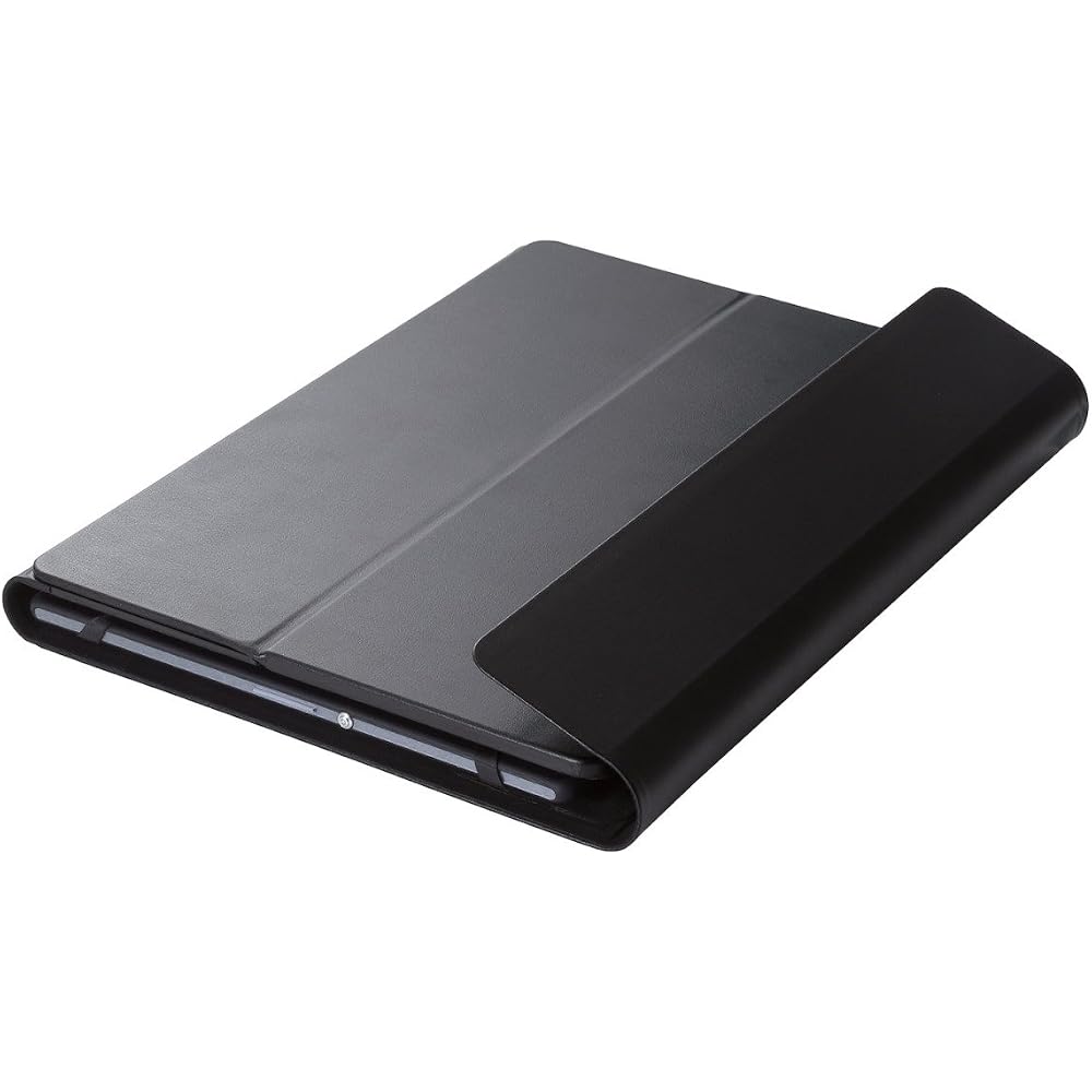 ELECOM Wireless Keyboard Bluetooth Soft Leather Cover Type Multi-Pairing Black TK-CAP01BK