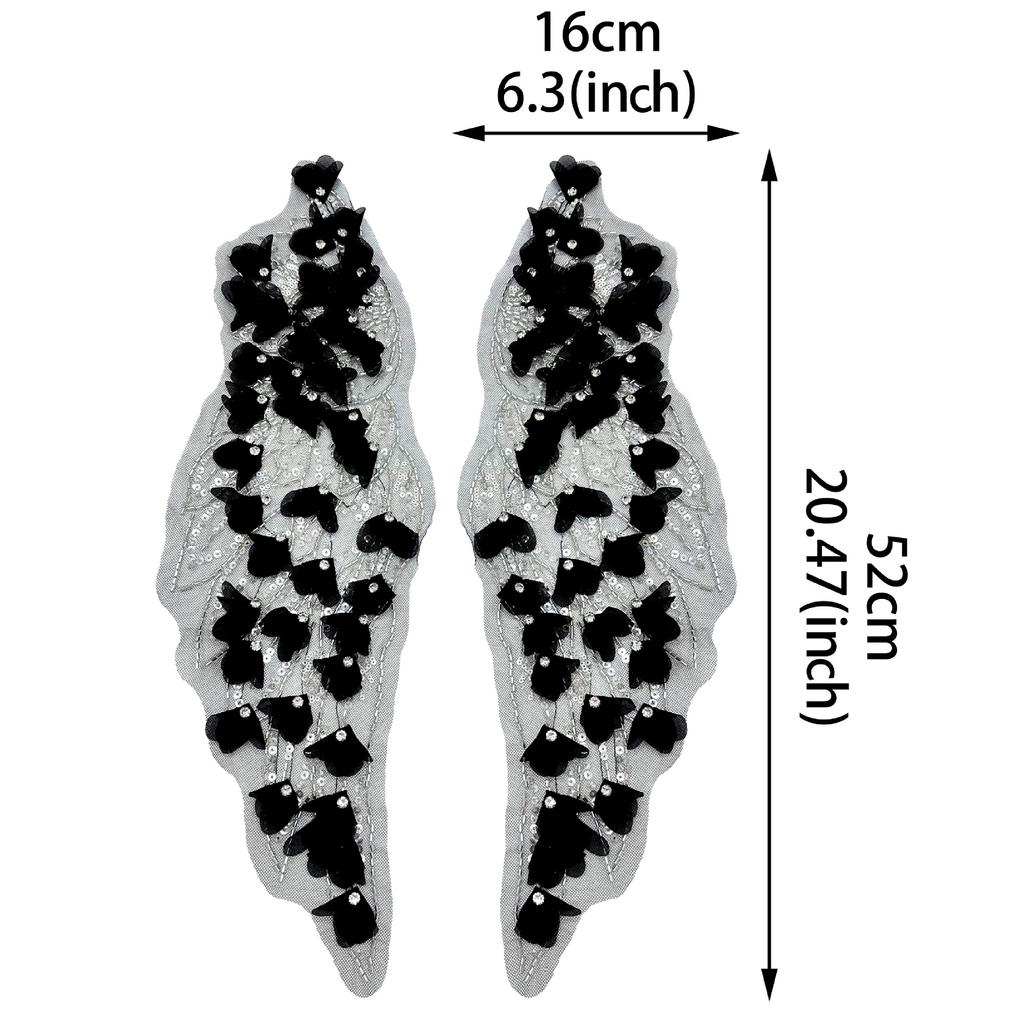 Heavy Industry Nail Drill Three-Dimensional Flower Cloth Sticker Versatile Wedding Dress Accessories Lace Diy Accessories