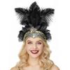 Ostrich Headdress Halloween Headwear Fascinator Decorative Headbands Unique for Women Party Costume