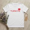 Flag of Turkey Souvenir Unisex T Shirt Turkish Patriot Cool Tees Short Sleeve Crew Neck TShirts Pure Cotton Plus Size Clothes