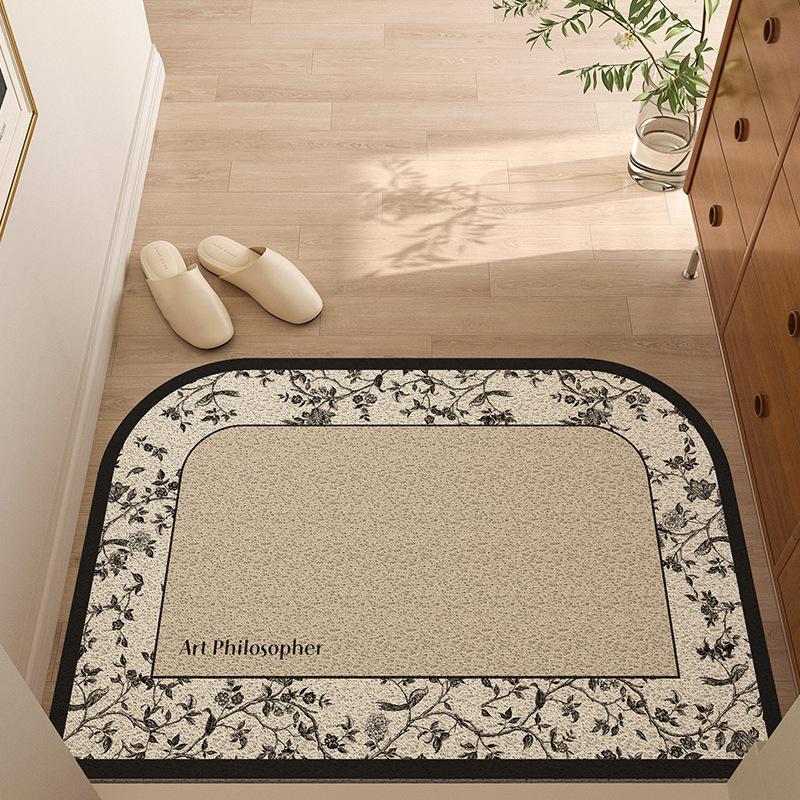Non-Slip Entrance Door Mat Dirt Resistant Japanese Style Home Doormat for Indoor Outdoor Use Coir Fiber Carpet