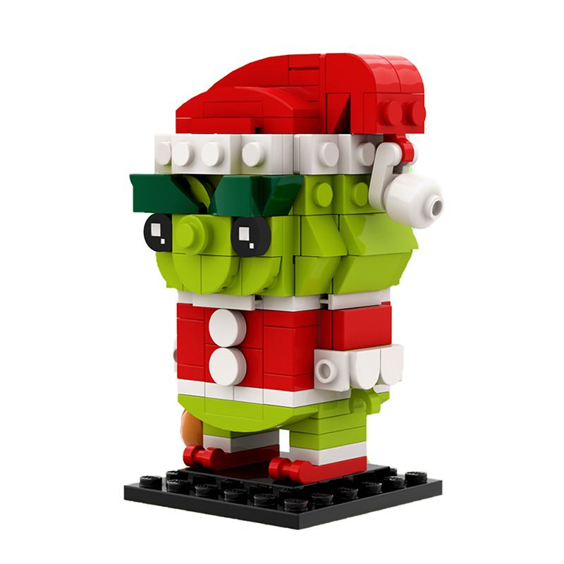 Non-Toxic Christmas Blocks Grincheds Green Monster Figures Set Model Building Blocks Kids Toys For Children Kids Christmased Gifts