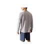 Anta Running Series Solid Color Crew Neck Long Sleeve T-Shirt Men Tops Pigeon-Gray 952435405-3