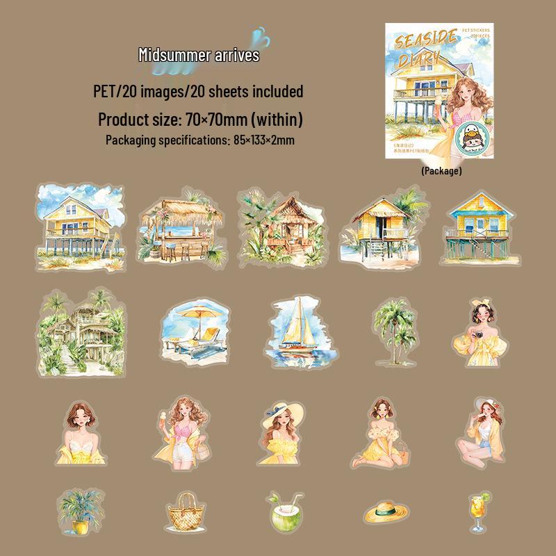 

Садовая серия: Набор ПЭТ-стикеров «Прекрасный день» - 30 листов, 6 дизайнов