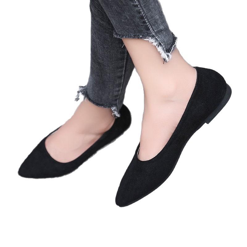 Einzelne Schuhe im Herbst 2025, neu modisch und vielseitig, bequem, flachmündig, zum Hineinschlüpfen, Nischen-Fee mit Rock Damenschuhe