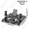 MOOXI Space Wars Movie Throne Military Conference Room Scenario Model Building Block DIY Diorama Bricks For Kids Montessori Toys