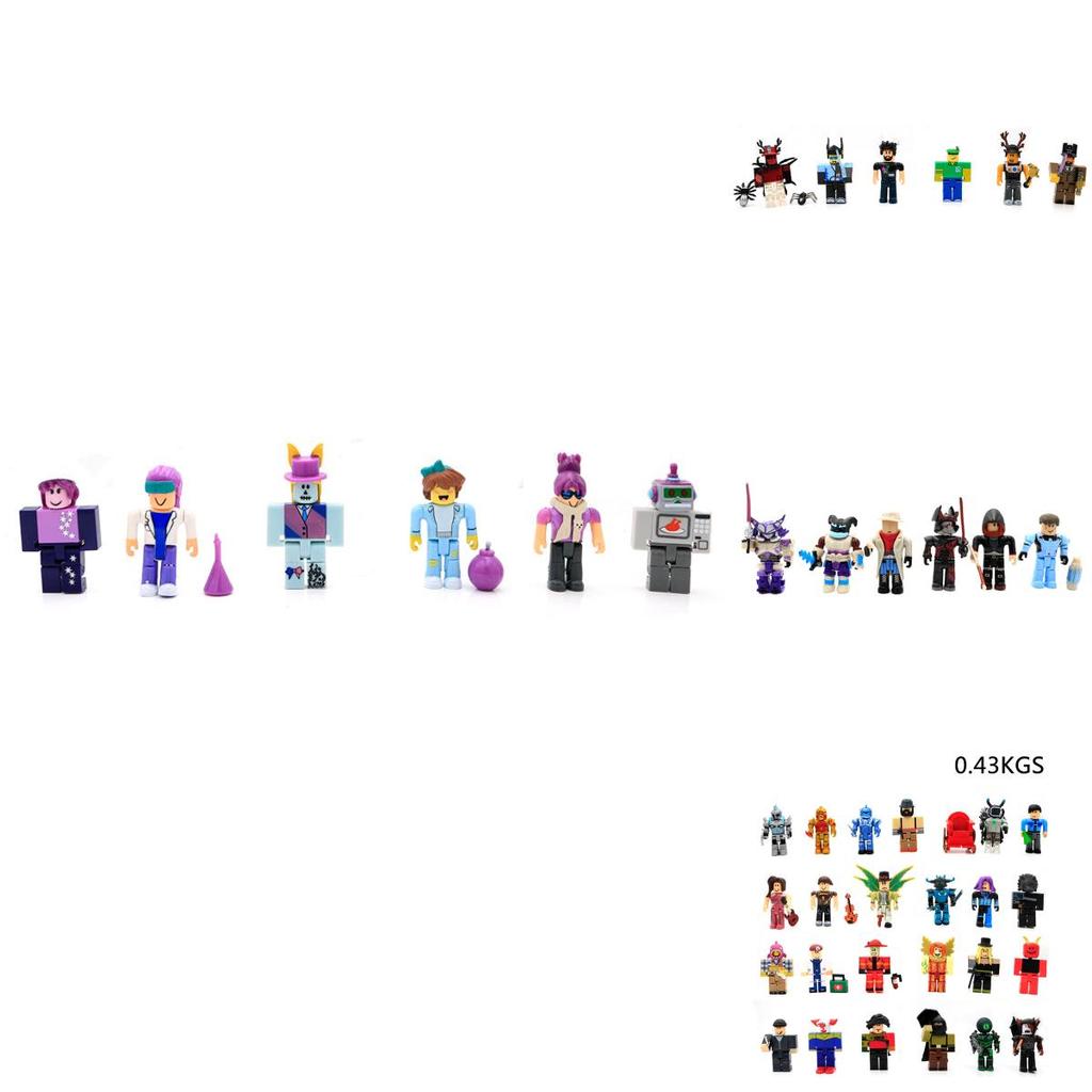 Set Colorato da 24 Pezzi di Action Figure dei Giochi Roblox Ideale per Collezionisti e Bambini
