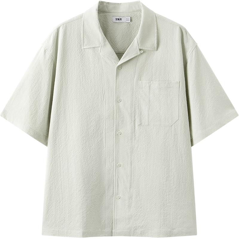 Мужская летняя рубашка Semir свободного кроя с коротким рукавом L