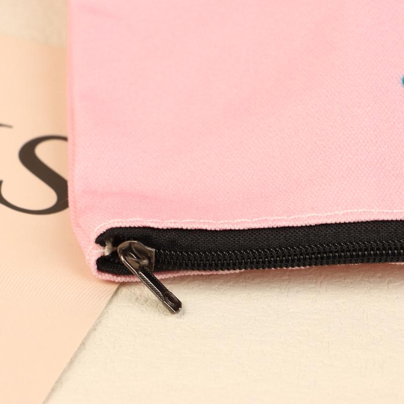 Pink Smiling Cosmetic Bag Creative Clutch Makeup Bag Travel Toiletry Bags Large Capacity Storage Pouch For Girl Gifts