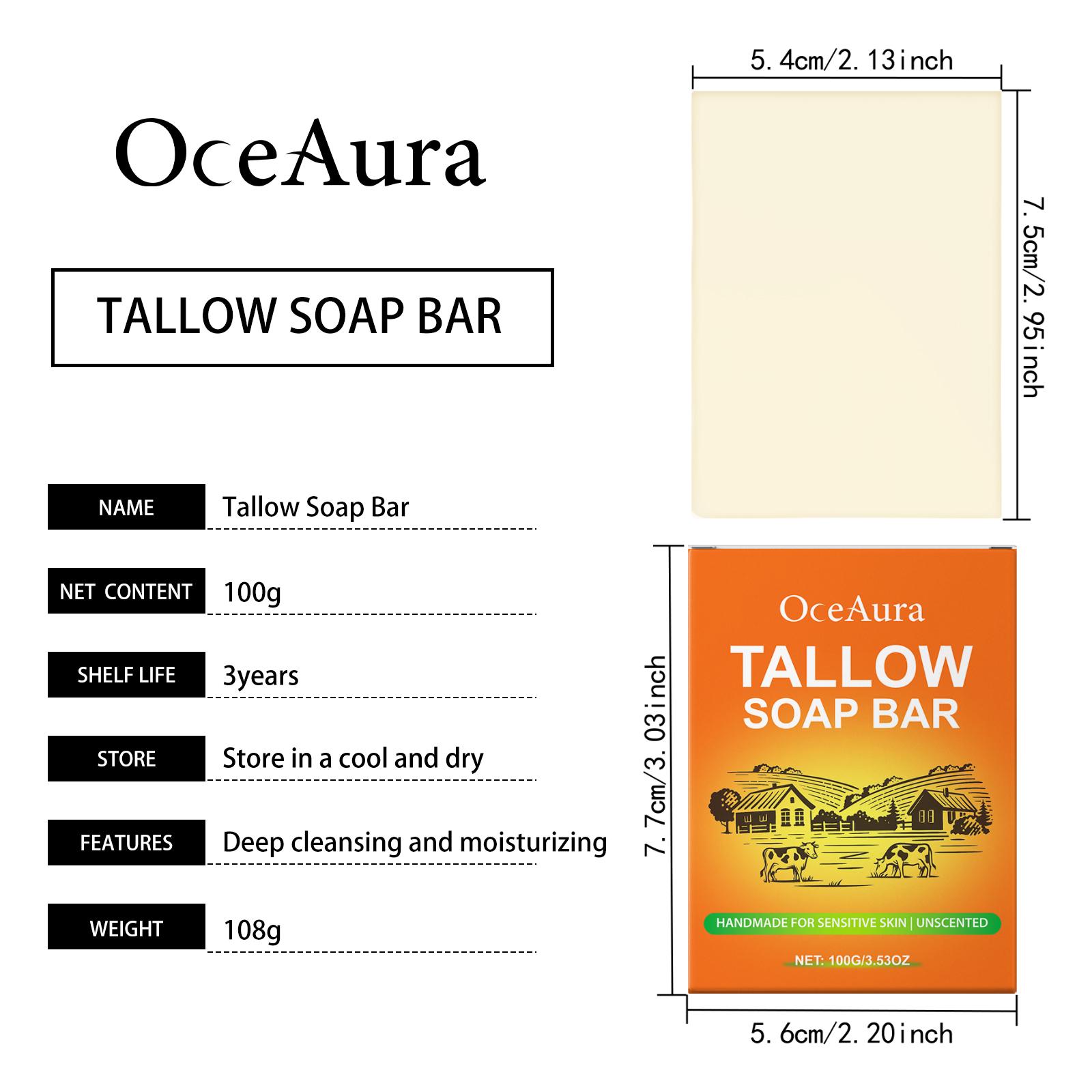 Soothing Herbal Bar Soap - Gentle Cleansing, Moisturizes & Hydrates Skin, Refreshing Hydrated, Daily Body Care Cleansing Soap 100g