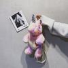 Mini Bag plush toy cartoon One-horned Horse Shaped Rainbow Backpack For Girls And Children Stuffed Animal Backpack