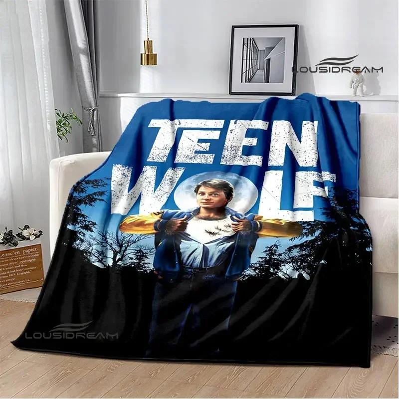 Film Teen Wolf bedruckte Decken Picknickdecke Warme Decke Weich und bequem Decke für Zuhause und Reise Bettwäsche Geburtstagsgeschenk