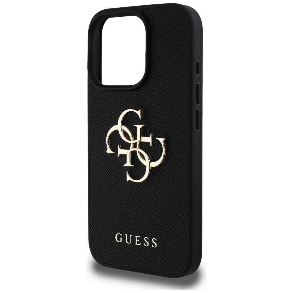 Etui Guess Grained Big 4G Logo Small     Classic Logo Do Iphone 16 Pro Czarny